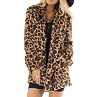 Los mejores  - Abrigos Mujer Invierno Rebajas SHOBDW Liquidación Venta Elegante Cardigan Mujer Leopardo Sexy Chaqueta Mujer Grueso…